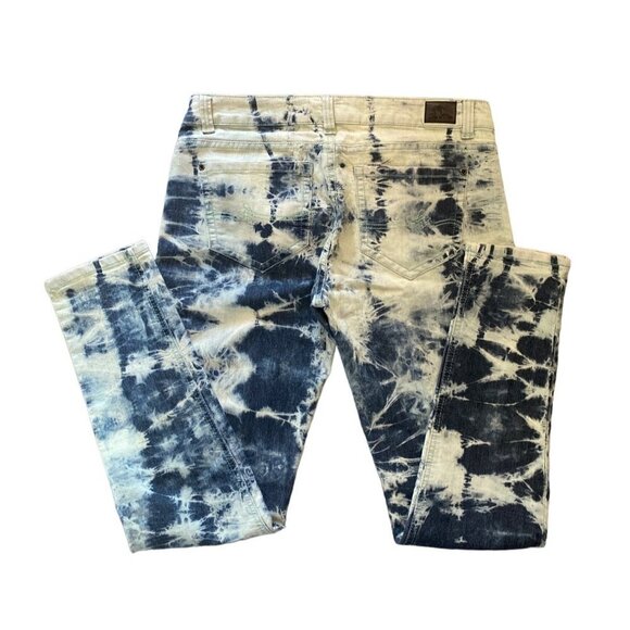 Tie Dye Denim Jeans Skinny Leg Casual Fashion Pants juniors 15 - Picture 7 of 9